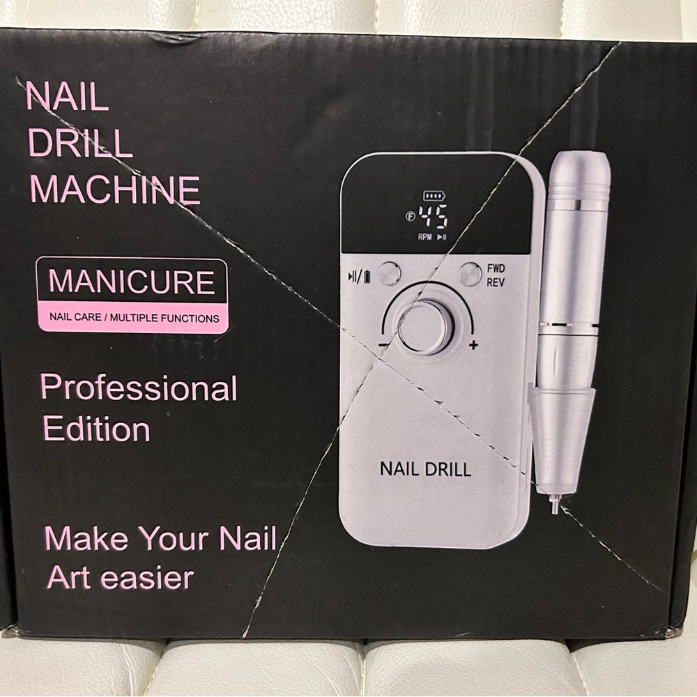 Professional Electric Nail File Drill Set for Manicure Pedicure-PINK